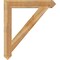 Ekena Millwork Traditional Arts & Crafts Rough Sawn Bracket, Western Red Cedar, 6"W x 42"D x 48"H BKT06X42X48TRA03RWR - alternate 3